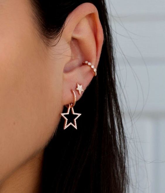 Piercings en las orejas