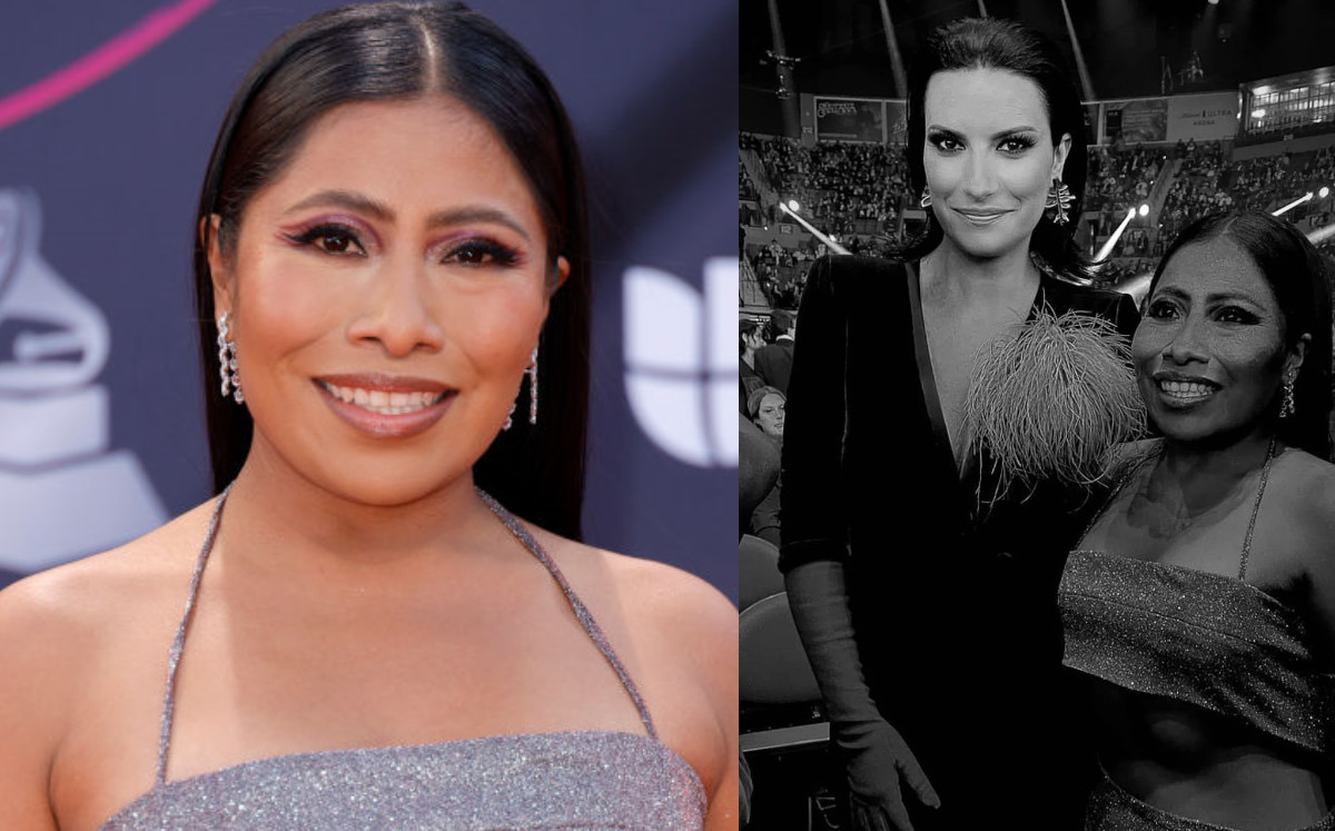 Yalitza Aparicio reacciona al ver su foto editada con Laura Pausini