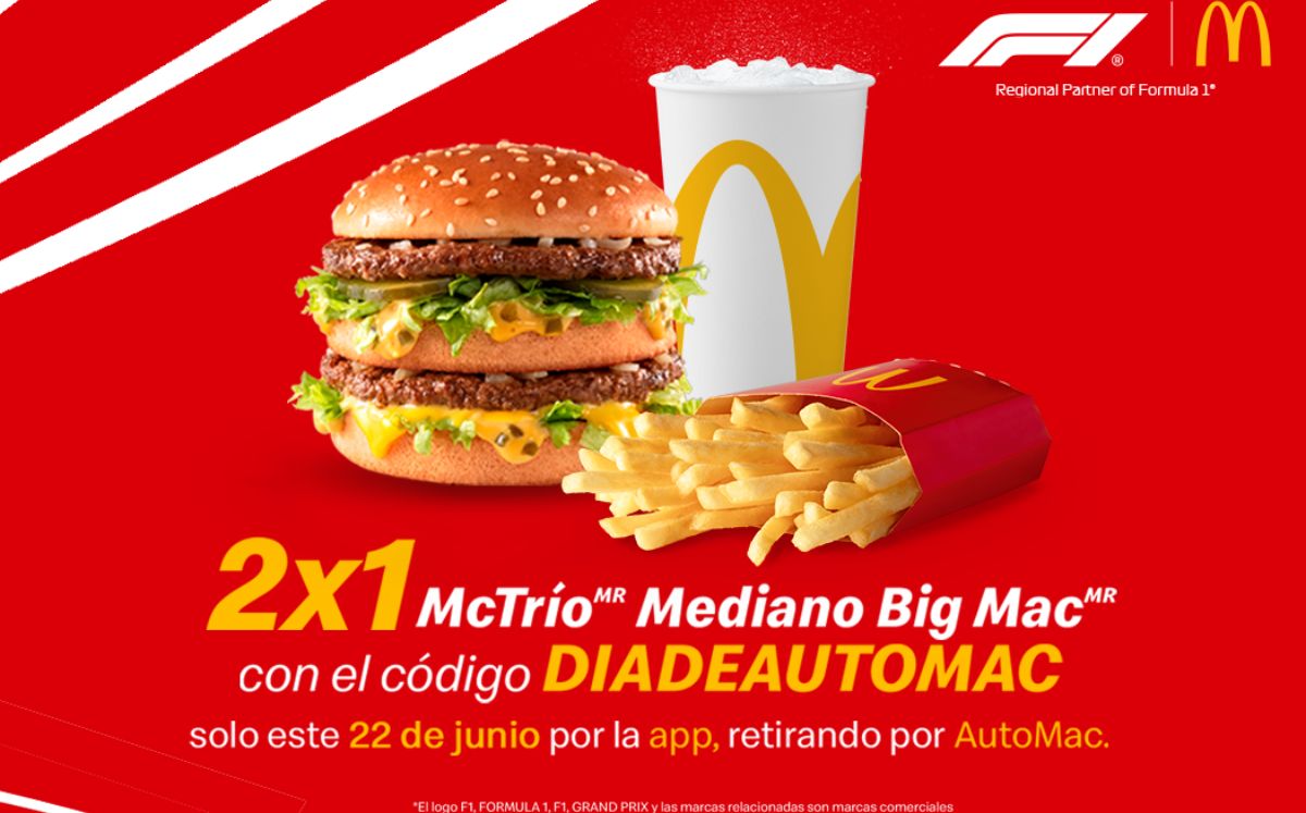 McDonald's tendrá cupón exclusivo 2x1 en McTrío Big MacFama
