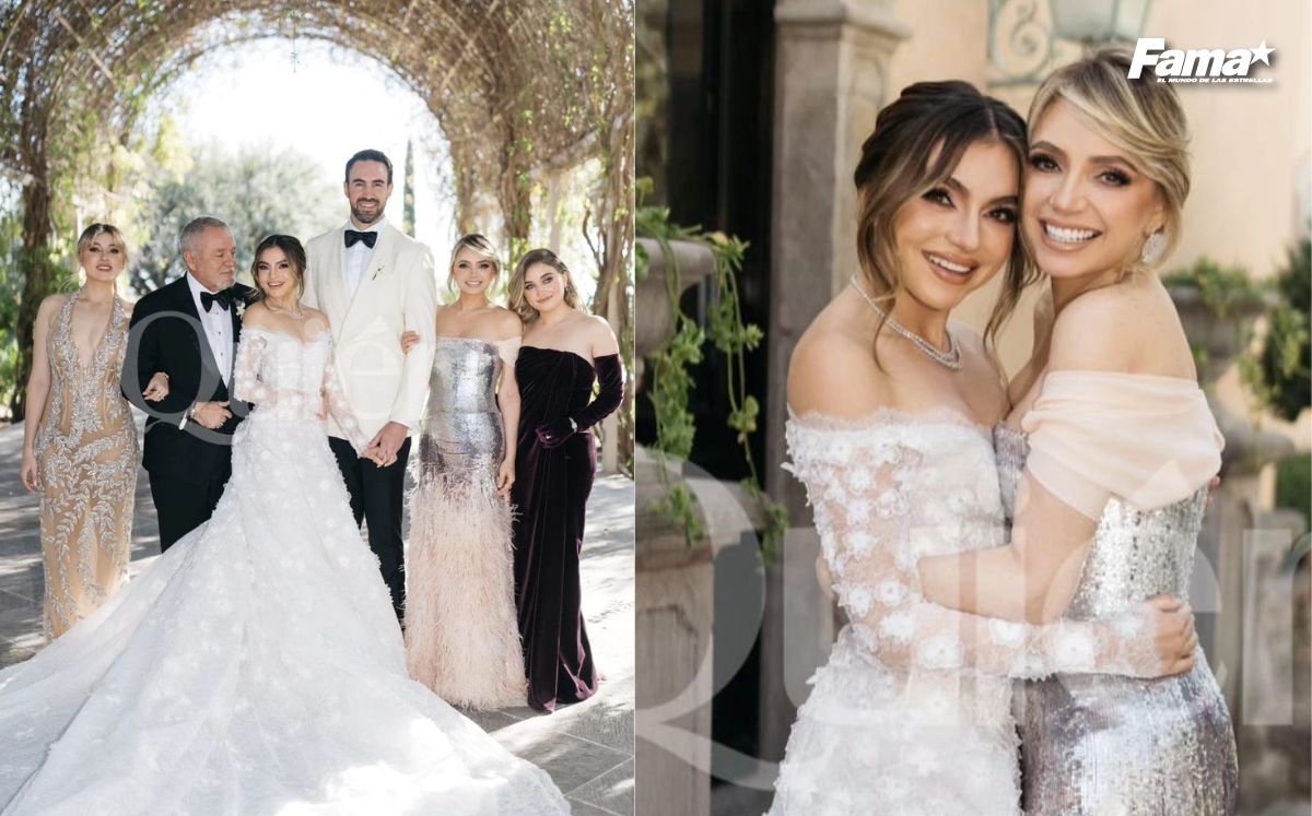 Angélica Rivera usa vestido plateado en la boda de su hija - Fama