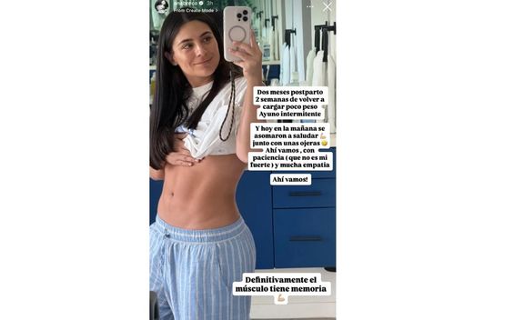 Ana Brenda Contreras muestra con abdomen marcado tras dar a luz