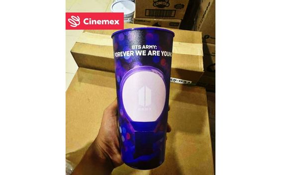 ¿Cuánto cuesta el vaso coleccionable de BTS en Cinemex?
