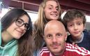 Facundo y sus tres hijos: Mila, Lorenzo y Valentina (Instagram)