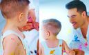 Carlos Rivera invitó a su hijo León a participar en su nuevo video (Instagram)