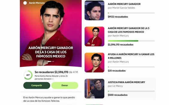 Fans de Aarón Mercury planean donarle 4 millones de pesos
