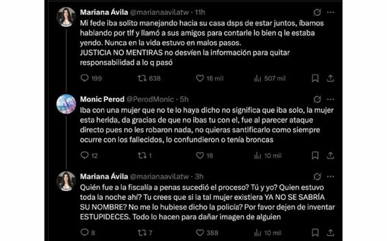 Mariana Ávila defiende a Fede Dorcaz tras acusaciones sobre su muerte