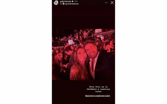 Geraldine Bazán y Gabriel Soto posan juntos en foto (Instagram)