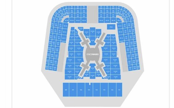 Mapa oficial para conciertos de BTS en el Estadio GNP CDMX