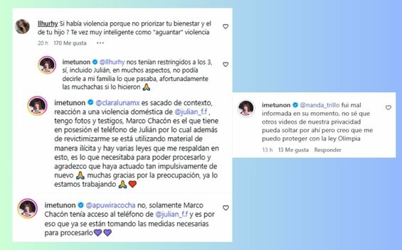 Imelda Tuñón advierte denuncia a Marco Chacón de filtrarse más videos