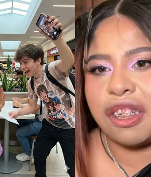 Lupita TikTok apresura a fan para tomarse foto (Foto: Gemini IA / TikTok)