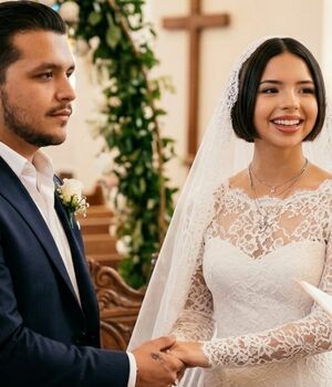 Ángela Aguilar y Nodal venderían exclusiva de su boda por millones (IA)