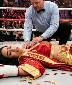 Kim Shantal se desvanece en entrenamientos para el Supernova Génesis 2026 (Foto: Gemini IA)