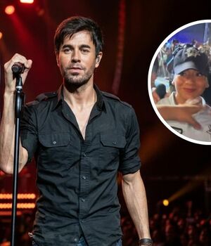 Enrique Iglesias le roba un beso a policía en pleno concierto