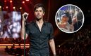 Enrique Iglesias le roba un beso a policía en pleno concierto
