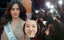 Extrajeras quedan impactadas ante belleza de Fátima Bosch en Cannes (Foto: Instagram Miss Universo / Canva Pro)