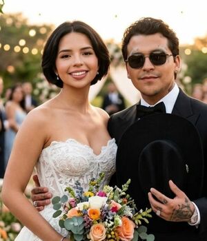 ¿Boda de Ángela Aguilar y Nodal no es válida? Esto se sabe (Foto: Gemini IA)