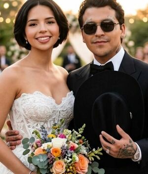 ¿Boda de Ángela Aguilar y Nodal no es válida? Esto se sabe (Foto: Gemini IA)