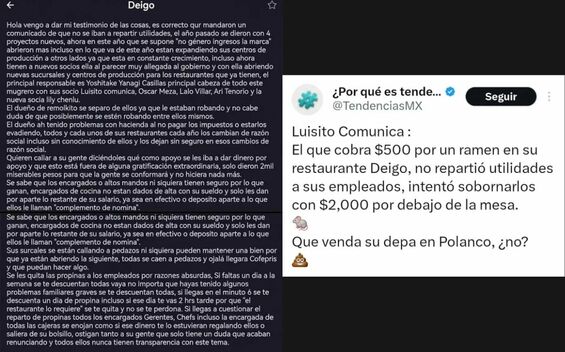 Acusan a Luisito Comunica de no pagar utilidades a empleados