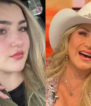 Alicia Villarreal reacciona a rumores de embarazo de Melenie Carmona