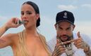 Gala Montes y Emiliano Aguilar aparecen juntos en la playa