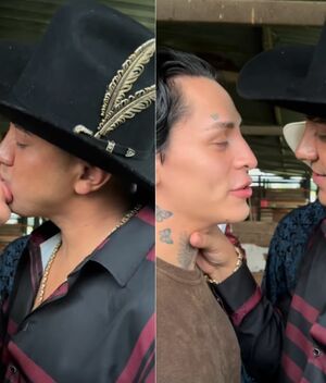 Kunno y Mazaclan reciben críticas por darse apasionado beso (Foto: Instagram)