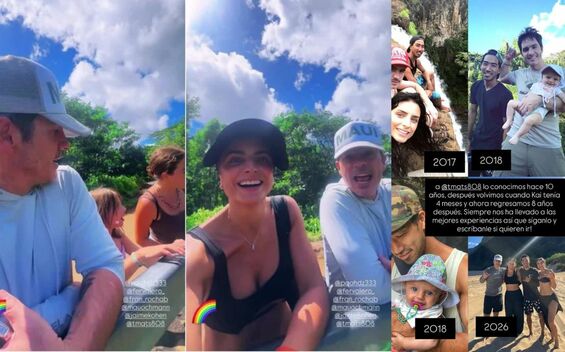 Mauricio Ochmann y Aislinn Derbez comparten especial viaje con su hija