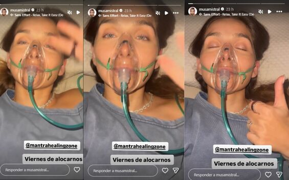 Marcela Mistral preocupa tras aparecer con máscara de oxígeno