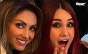 Anahí y Dulce María se reencuentran con elenco de Rebelde