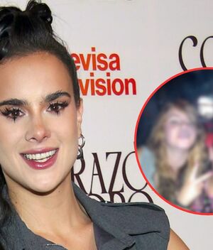 Exhiben fotos de Gala Montes fumando cuando era niña junto a su mamá
